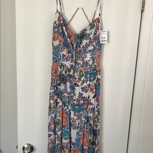 MINKPINK Floral Maxi Dress with Spaghetti Straps